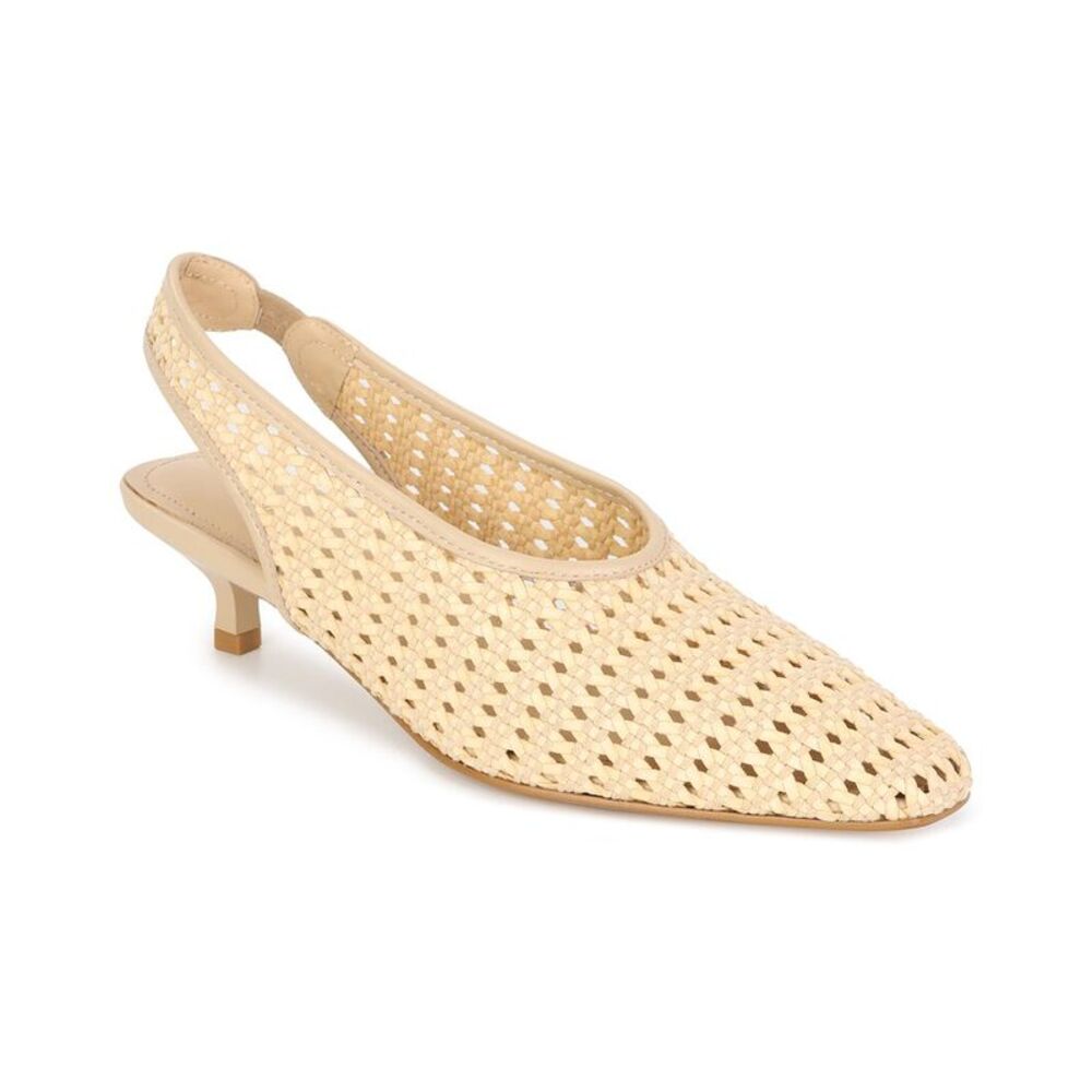 Tiffany & Fred Paris Leather Pump, Cream
